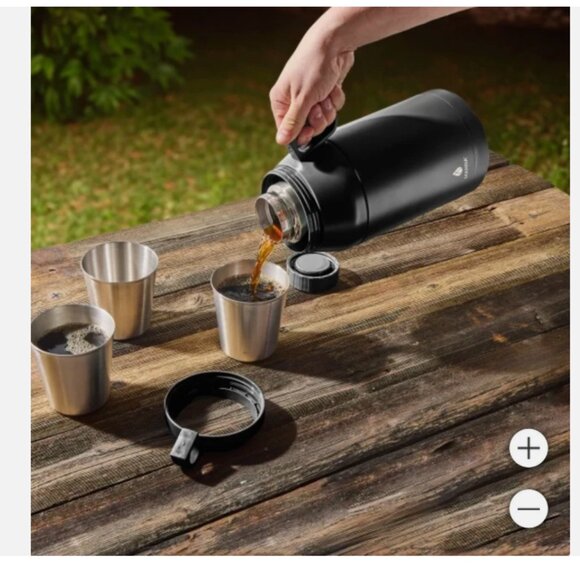 Manna, Insulated Stainless Steel Jug Bottle with 4 Stackable Cups - 64oz - Picture 4 of 8